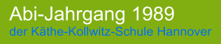 Abi-Jahrgang 1989 der Kthe-Kollwitz-Schule Hannover